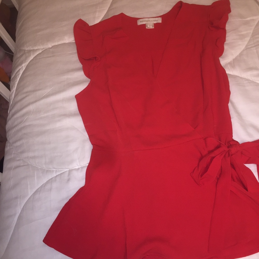 Red blouse